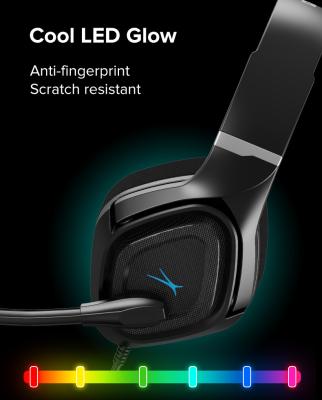 China Headband ALTEC LANSING ALGH9604 3.2/7.1 RGB Wired Gaming Earphone Scratch Resistant Anti-Fingerprint for sale