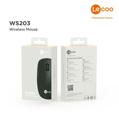 China 2.4Ghz Wireless Business LECOO WS203 2.4Ghz 4 Keys Wireless Mouse 800-1200-1600-2400 DPI for sale