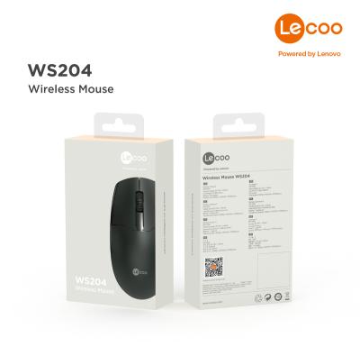 China 2.4Ghz LECOO WS204 2.4Ghz Wireless 1200 DPI Optical Mouse for sale