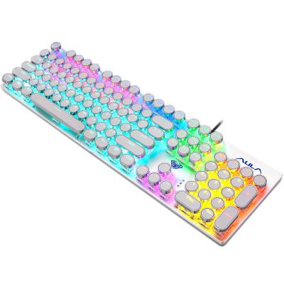 China High Quality Multimedia AULA SI-2068 Standard Wired Panel Backlit Gaming Metal Keyboard Mechanical Keyboard for sale