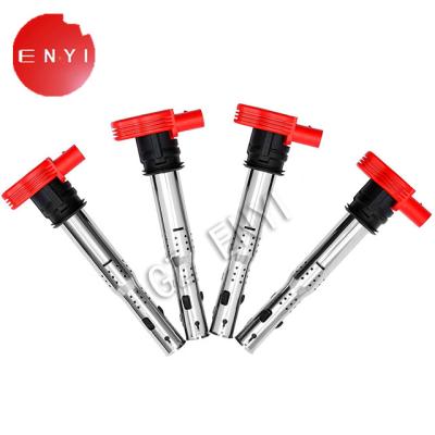 China Ignition Coil Pack Set of 4 for Audi A4 A6 Q7 R8 S4 S5 TT Volkswagen Passat Golf GTI 06E905115A 06E905115C 06E905115E Te koop