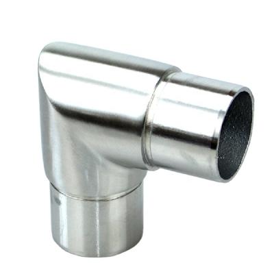 China Contemporary 90 Degree Corner Stainless Steel Railing Tube Connector Pointed Elbow for sale