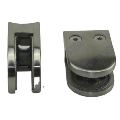 China Glass Clamp Stainless Steel Square Small Flat Back Stainless Steel Glass Clamp for sale