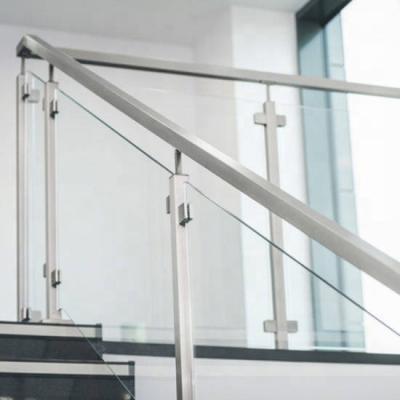 China Contemporary Hot Sale Stainless Steel Glass Stair Railing for sale