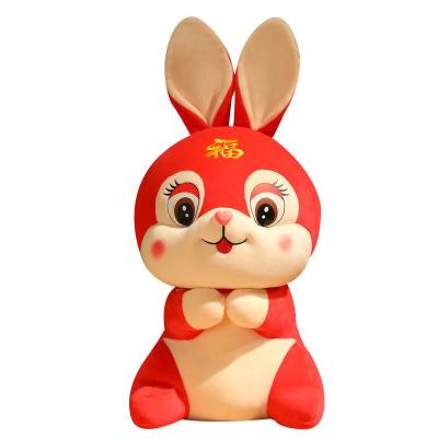 China Kids Toy Gift Year Of The Rabbit Mascot Rabbit Plush Toy Doll Children's Doll Female Birthday Gift Small White Rabbit Doll Wholesale for sale