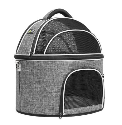 China Custom Dog Crate Kennel Crate Pet Mat Car Seat Breathable Outdoor Portable Durable Shoulder Carrier Bags for sale