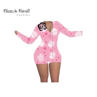 China Wholesale Adult Onesie Rose Fashion pig black pink pajamas QUICK DRY onesie dropshipping custom onesie for sale