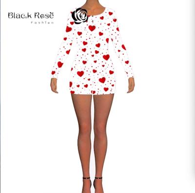 China Wholesale black QUICK DRY onesie custom made Rose Fashion onesie summer printing heart shaped onesie for sale