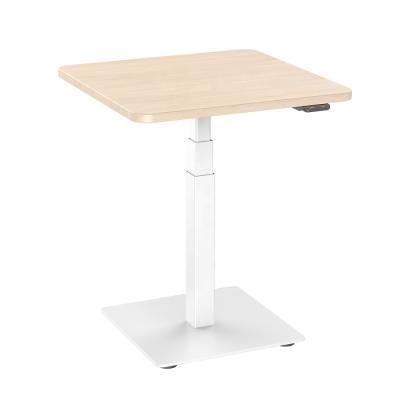 China JIECANG Adjustable (Height) Coffee Table One Leg Sit To Stand Smart Simple Electric Height Adjustable Desk Table for sale