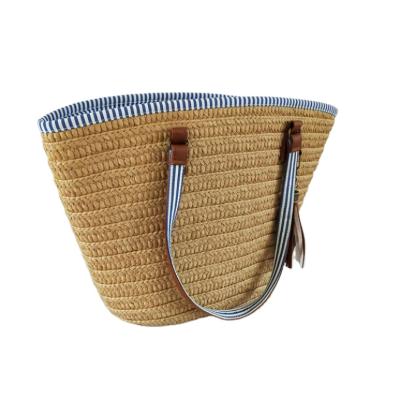 China Fashion Fashion Paper Straw Summer Beach Bags For Travel for sale