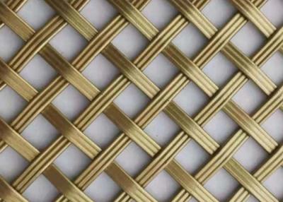 Κίνα Αρχαία μπρούντζινα SS 1mm Crimped Woven Wire Mesh Screen Για Αρχιτεκτονικά Προγράμματα προς πώληση