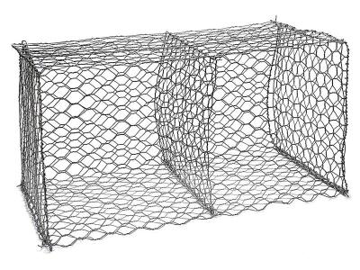 Chine 60 × 80mm Woven Gabion Baskets 1mx1mx1m Wire For Higher Loading Capacity And Durability à vendre