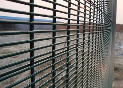 China Black 358 Anti Climb Rigid Mesh Galvanized Fencing For Higher Strength for sale