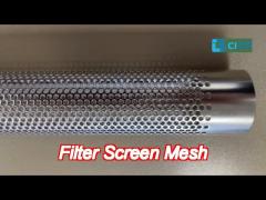 304 316l perforated stainless steel pipe filter screen mesh high strength