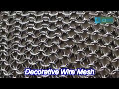 dia 3mm chainmail curtain decorative ring metal mesh polished