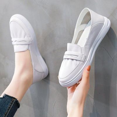 China 2021 breathable spring and autumn new women's shoes fashion casual flat shoes plus size soft lower indoor and outdoor small white shoes. for sale