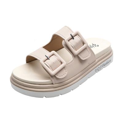 China 2021 summer ladies sandals fashion casual Roman flat shoes comfortable non-slip rubber soles. 817 for sale