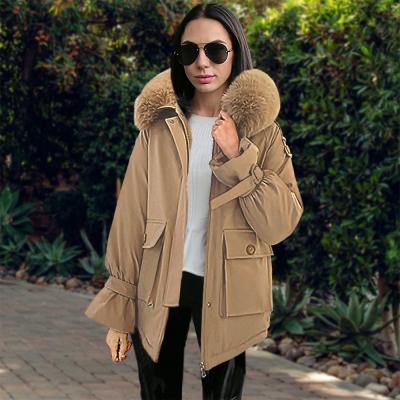 China 2021 Winter New Lady Loose Cotton-padded Thickened Hood Jacket Anti-wrinkle Jacket for sale