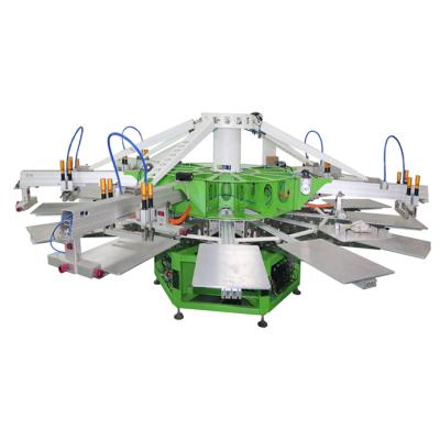 China Hotels Automatically 6 Colors Screen Printing Machine For Garments for sale