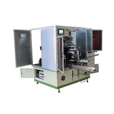 China Hotels Automatic Round-pieces Vertical Turning High Accurate Easy Operation Screen Printing Machine for sale