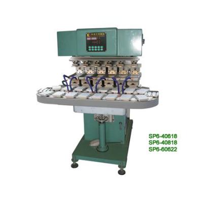 China 6-Color Hotels Pad Printing Machine Pad Printer Machine Pad Press With Conveyor for sale