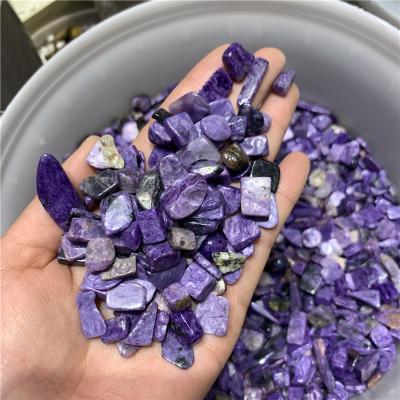 China Natural Quartz Crystal Gravel Tumbled Purple Dragon Crystal Stone Healing from China Charoite for sale