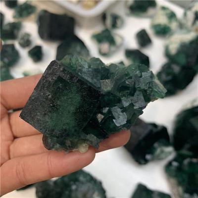 China China Wholesale Natural Green Healing Fluorite Ores Specimen Group Of Crystals Stones for sale