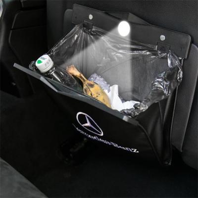 China Event Tending 2021 LED Products Garbage Car Rear Seat Organizer Seat Hanging Bag Auto Garbage Bag Garbage Bag For Car for sale