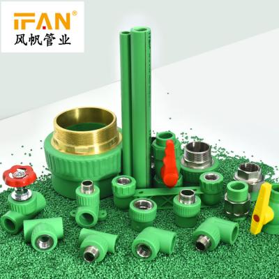 China Water Delivery China Manufacturer PPR Pipes and Fittings Plumbing Fittings PPR Brass Pipe Fittings for sale