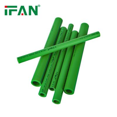 China Ifan Manufacture Price Pressure PN20 Green Color High Pressure Polyethylene Pipes Plastic Water Ppr Pipe for sale