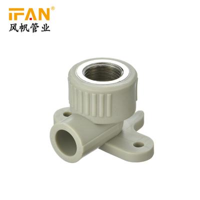 China PPR Pipe High Quality Connection IFAN PPR 90 Degrees Laid Female Thread Elbow Bathroom Tubing Pipe Fittings Names for sale