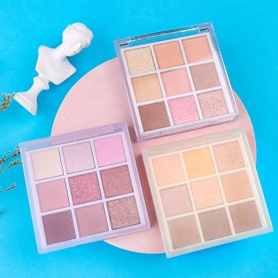 Китай Makeup 9 Color Eyeshadow Palette Lilac Private Label Waterproof Wholesale Vegan High Waterproof Mineral Dye продается