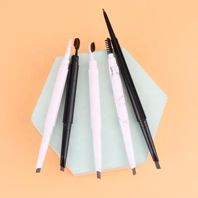 China Wholesale Waterproof Eyebrow Pen Microblading Permanent Makeup Waterproof Double Ended Brow Pencil for sale