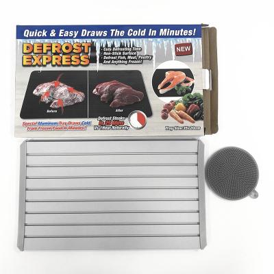 China Family Size Stocked No Tool Natural Electricity Quick Meat Instrument Kitchen Defrost Tray for sale