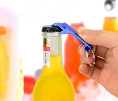 China Viable Cheap Price High Quality Aluminum Colorful Bottle Opener Customized Key Chain for sale