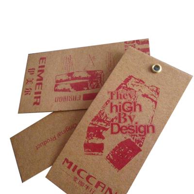 China Sustainable Recycled Brown Kraft Hang Tag Twine For Garment Label for sale