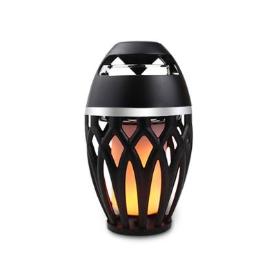 China Simple Basic Flame light Bluetooth speaker portable home outdoor dining atmosphere light for sale