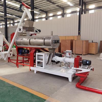 China Natural Factory Fish Feed Pellet Machinery Floating Or Sinking Fish Feed Feed Pellet Making Twin Screw Extruder Machine For Sale for sale