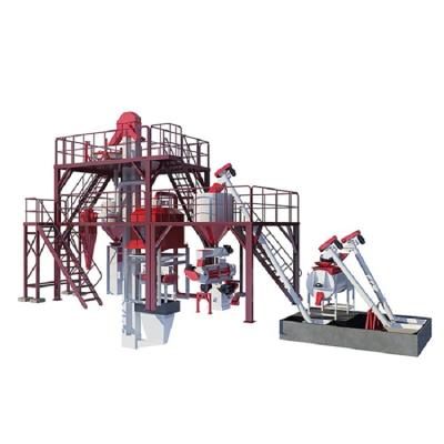 China Farms Hot Sale Customized High Efficiency Carbon Steel Broiler Feed Processing Machine For Farms for sale