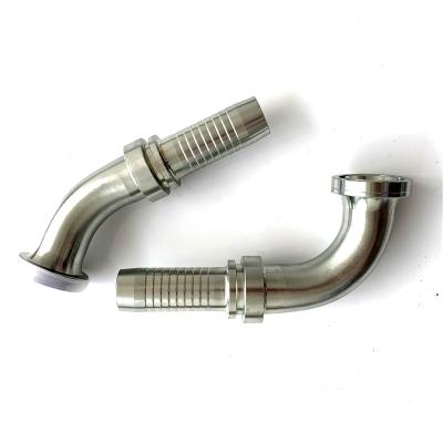 China Engineering Machinery Carbon Steel Pipe Sae Flange Pipe Fitting Hydraulic Elbow for sale