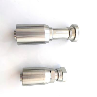 China Construction Machinery Stainless Steel Parker 43 Series Crimp Style Hydraulic Hose Fittings With Custom for sale