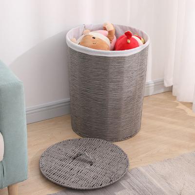 China Universal Laundry Basket Traditional Laundry Storage Basket With Lid for sale