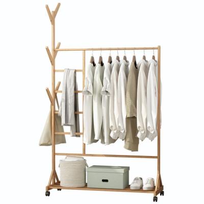 China Hot suppliers durable high quality new products china coat and hat hangers wood with wheels for sale