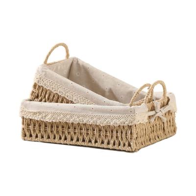 China China factory wholesale price sale hand - woven baskets low price practical country style woven baskets for sale