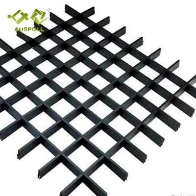 China Artistic Ceilings Aluminum Grid Ceiling Metal Mesh Ceiling For Decoration for sale