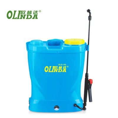 China Garden lawn weedicide fruit tree grapes farming best price blue battery sprayer 16 liters for sale