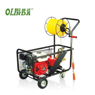 China Agriculture Best Price 5.5hp Mist Blower Air Spray Tractor Cart Plunger HTP Hose Power Sprayer Jet Pump for sale