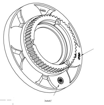 China Cavidade plástica moldada das partes 2 de modelagem por injeção do rotor da moeda injeção plástica à venda