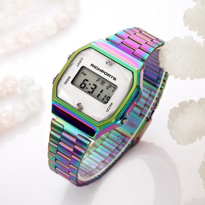 China Day/Date Dazzle Colorful Digital Watches For Women Brand G Rainbow Colors Luxury Tornasol Watch Reloj de mujer Shock for sale