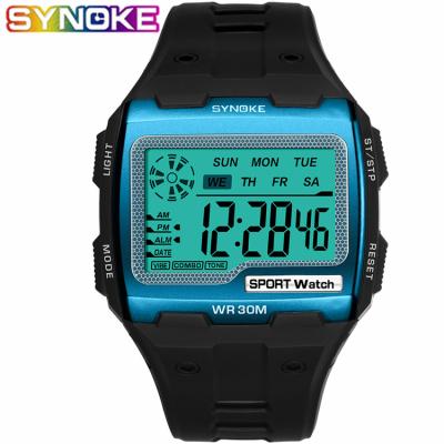 China SYNOKE 9021 Alarm Men Digital Watches Outdoor Sports Fashion Multi Function Big Dial Waterproof Luminous Wristwatches for sale